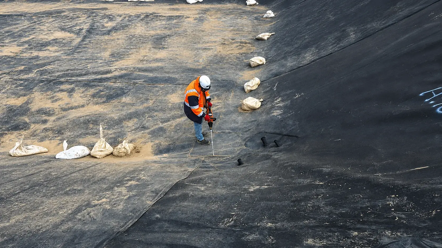 Barrido técnico durante prueba geoeléctrica